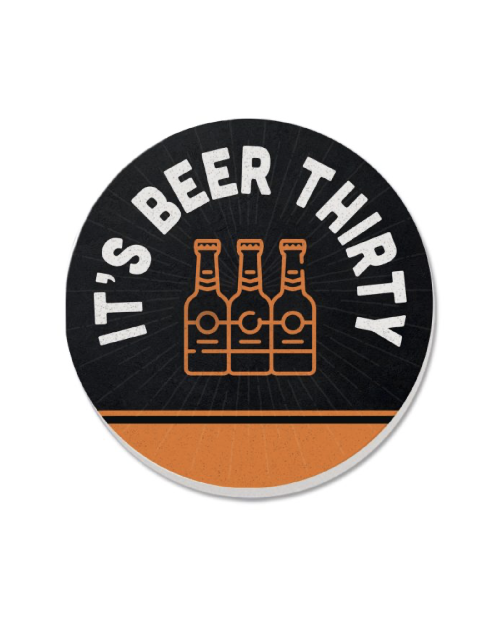 Highland Home Round Coaster - Beer Thirty