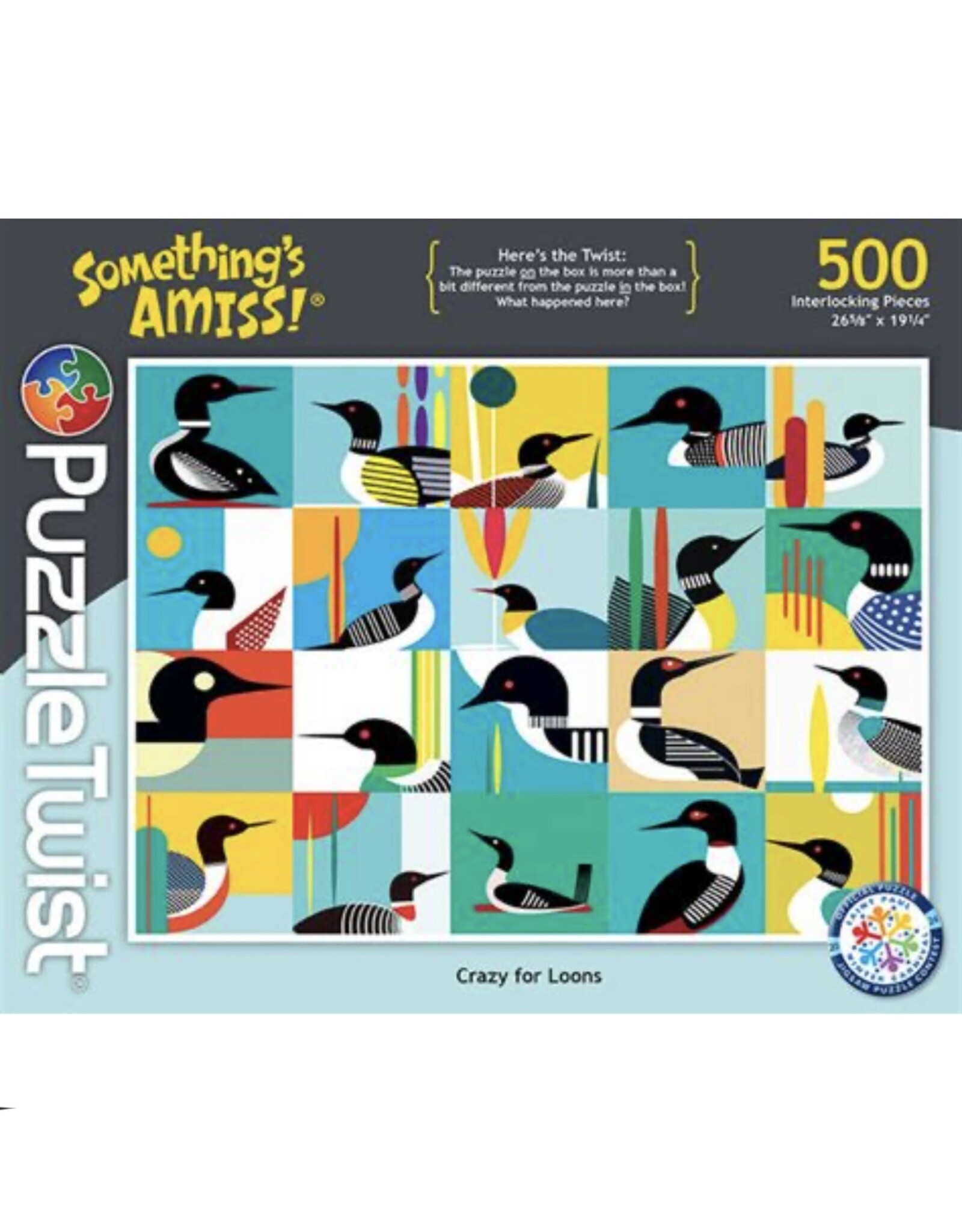 Something's Amiss Crazy for Loons 500 Piece Puzzle Twist