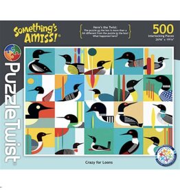 Something's Amiss Crazy for Loons 500 Piece Puzzle Twist