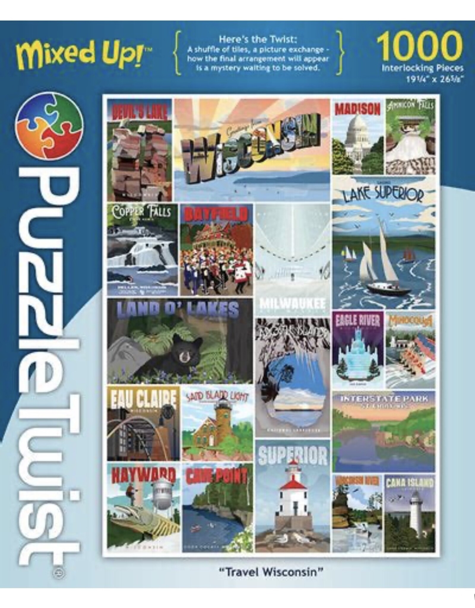 Something's Amiss Travel Wisconsin 1,000 Piece Puzzle Twist