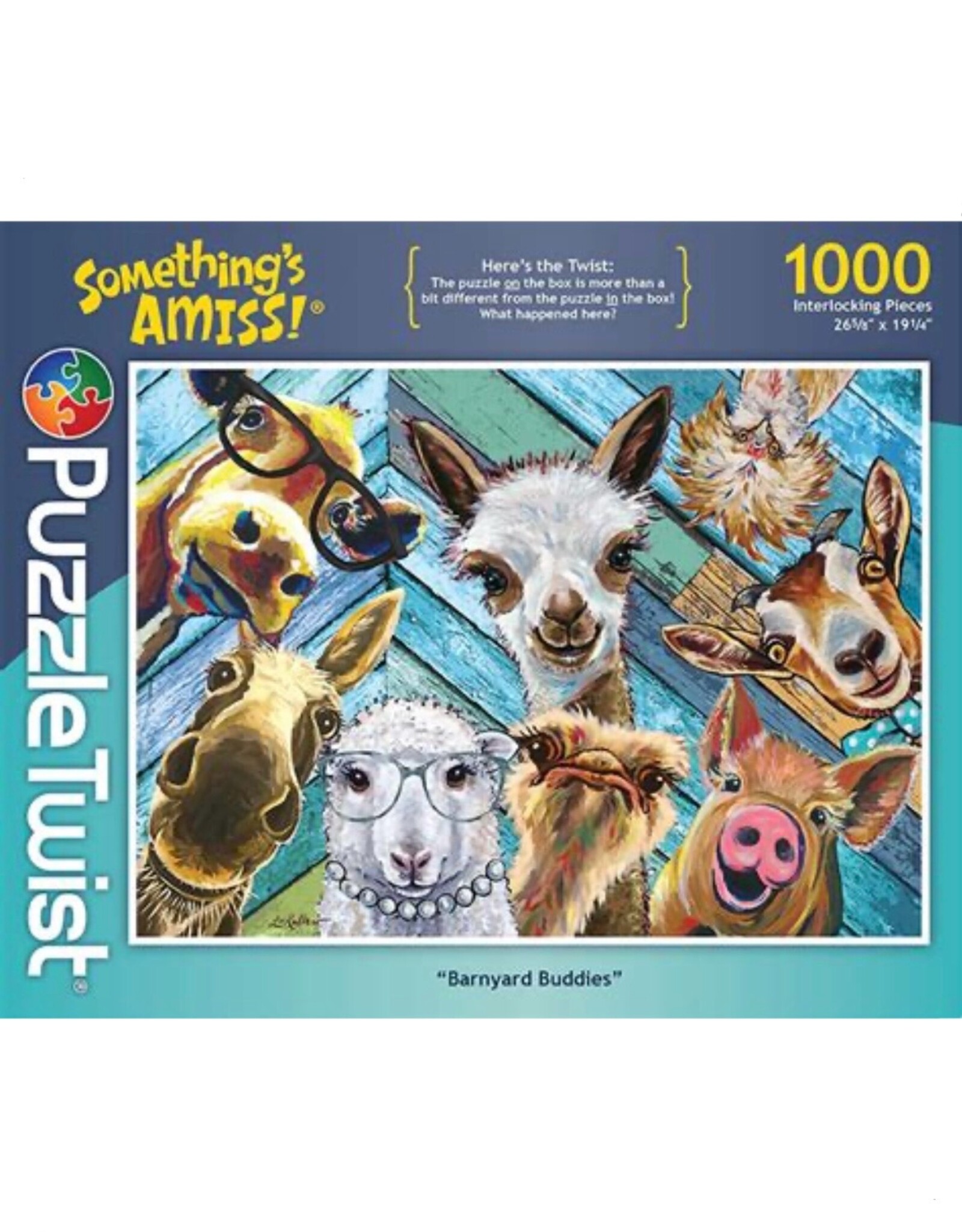 Something's Amiss Barnyard Buddies 1,000 Piece Puzzle Twist