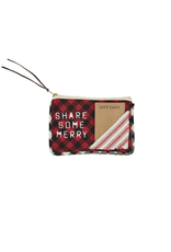 Mudpie Share Some More Check Gift Pouch