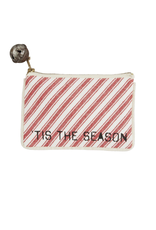 Mudpie Tis The Season Check Gift Pouch