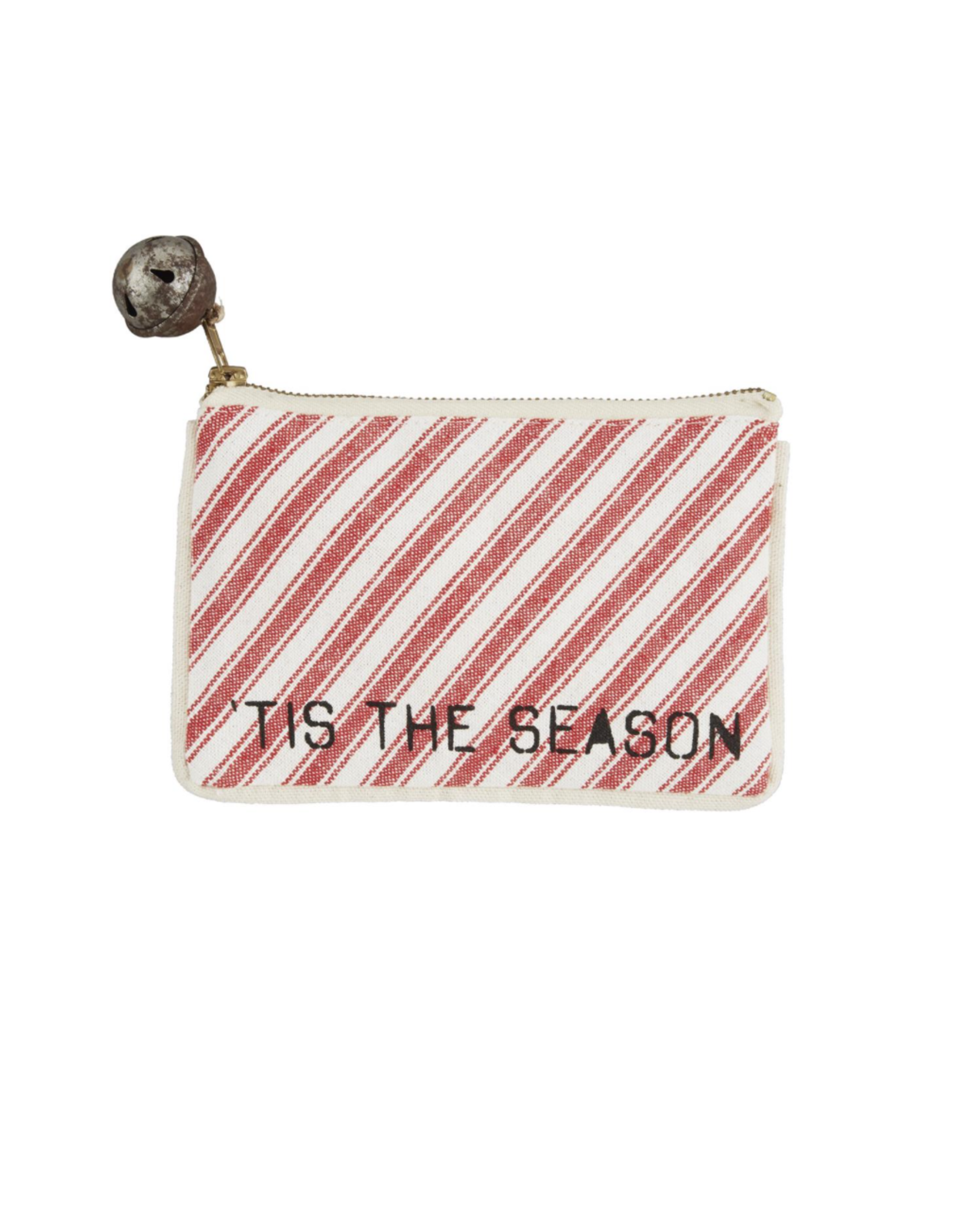 Mudpie Tis The Season Check Gift Pouch