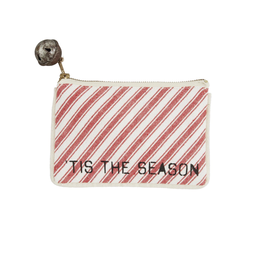 Mudpie SALE Tis The Season Check Gift Pouch