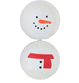 Mudpie Christmas Character Tennis Ball Set - Snowman