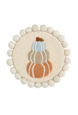 Mudpie Felt Stacked Pumpkin Trivet