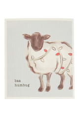 Mudpie SALE Christmas Farm Animal Dishcloth - Sheep