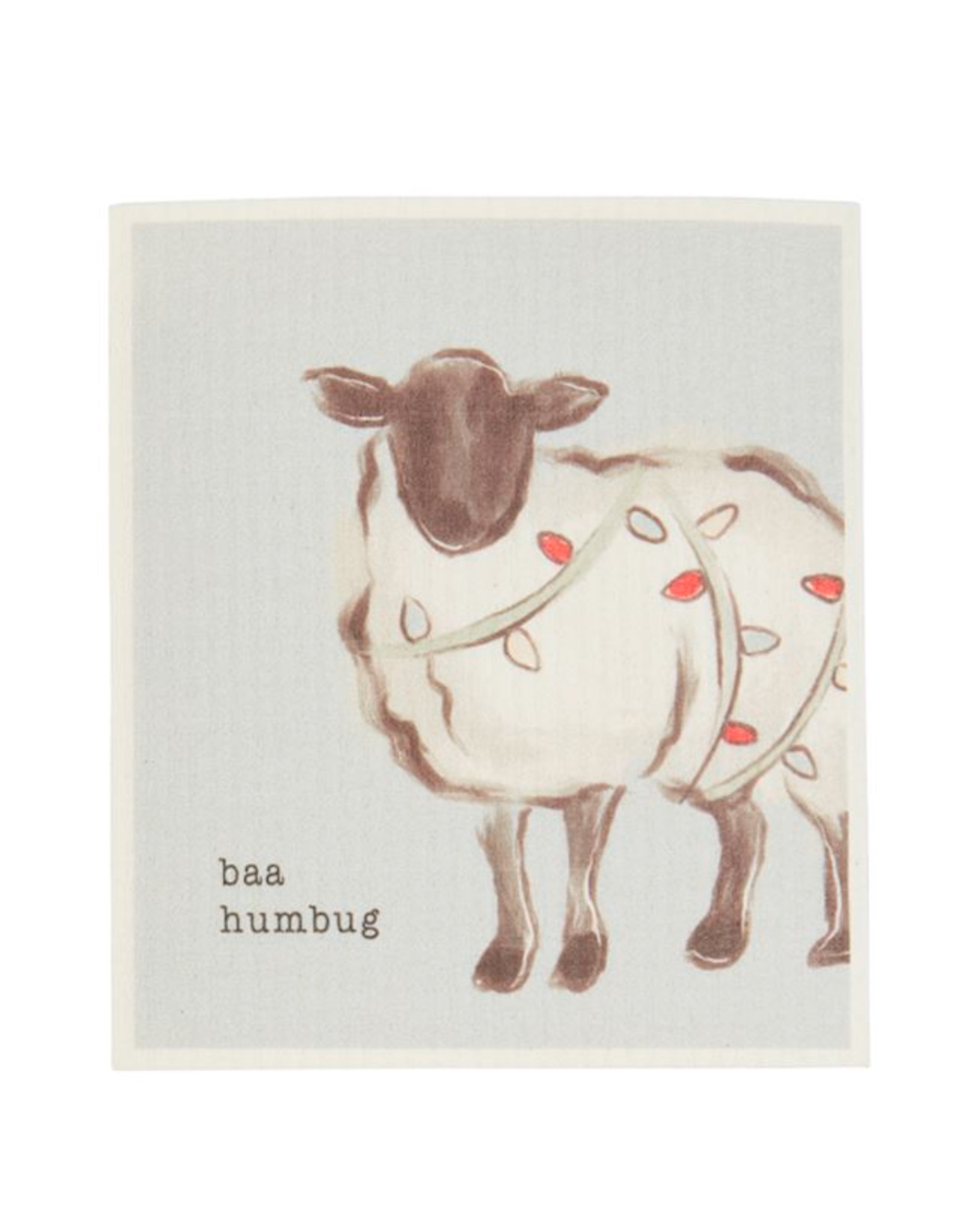 Mudpie SALE Christmas Farm Animal Dishcloth - Sheep