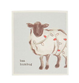 Mudpie Christmas Farm Animal Dishcloth - Sheep