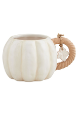 Mudpie SALE White Pumpkin Mug