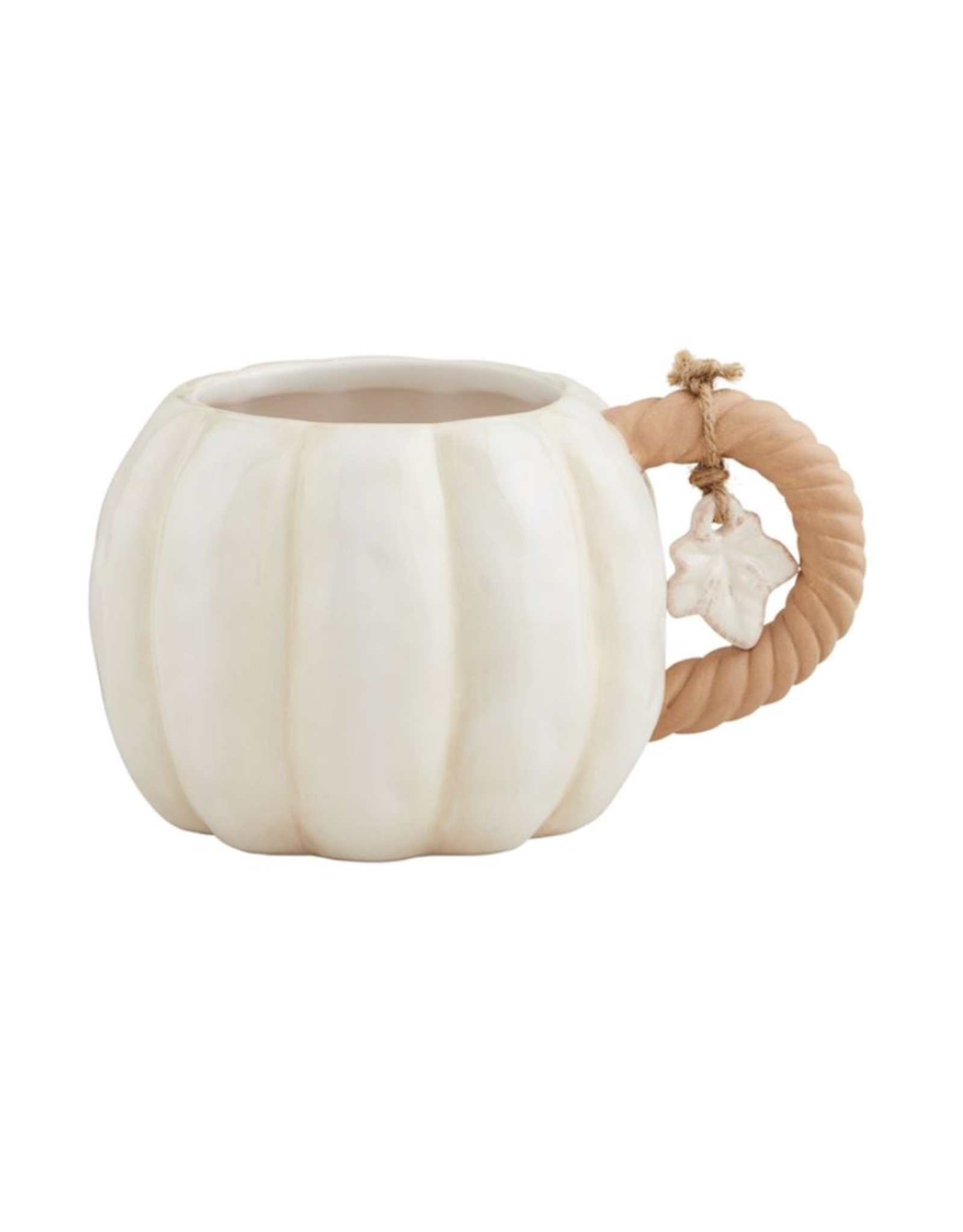 Mudpie SALE White Pumpkin Mug