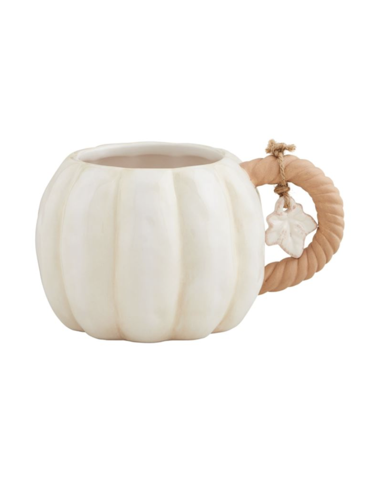 Mudpie White Pumpkin Mug