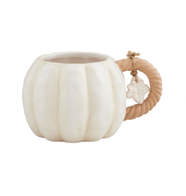 Mudpie SALE White Pumpkin Mug
