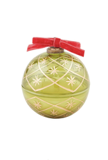 Mudpie Glass Ornament Candle - Green
