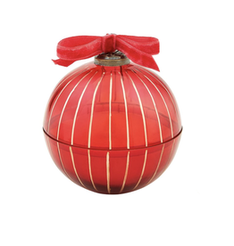 Mudpie Glass Ornament Candle - Red