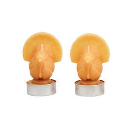 Mudpie Fall Figural Tea Light Set - Turkey