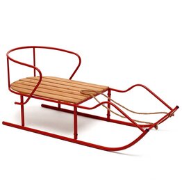 Meravic Red Metal Downhill Sled