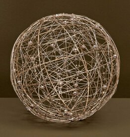 Meravic SALE 7.5" Large Wire Ball Champagne