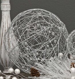 Meravic SALE 7.5" Large Wire Ball Silver