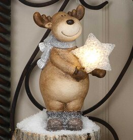 Meravic 7" Starry Sky Moose with LED Star