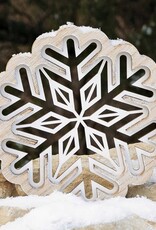 Meravic 6.5" Wooden Snowflake Cutout - Large