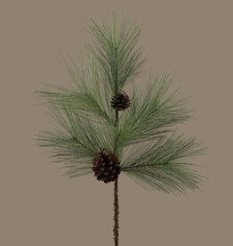 Meravic 28" White Pine with Pinecone Spray