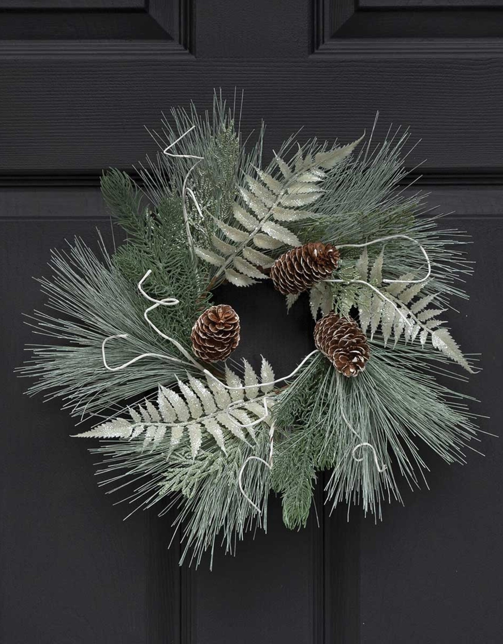 Meravic 15" Winter Pine Candle Ring