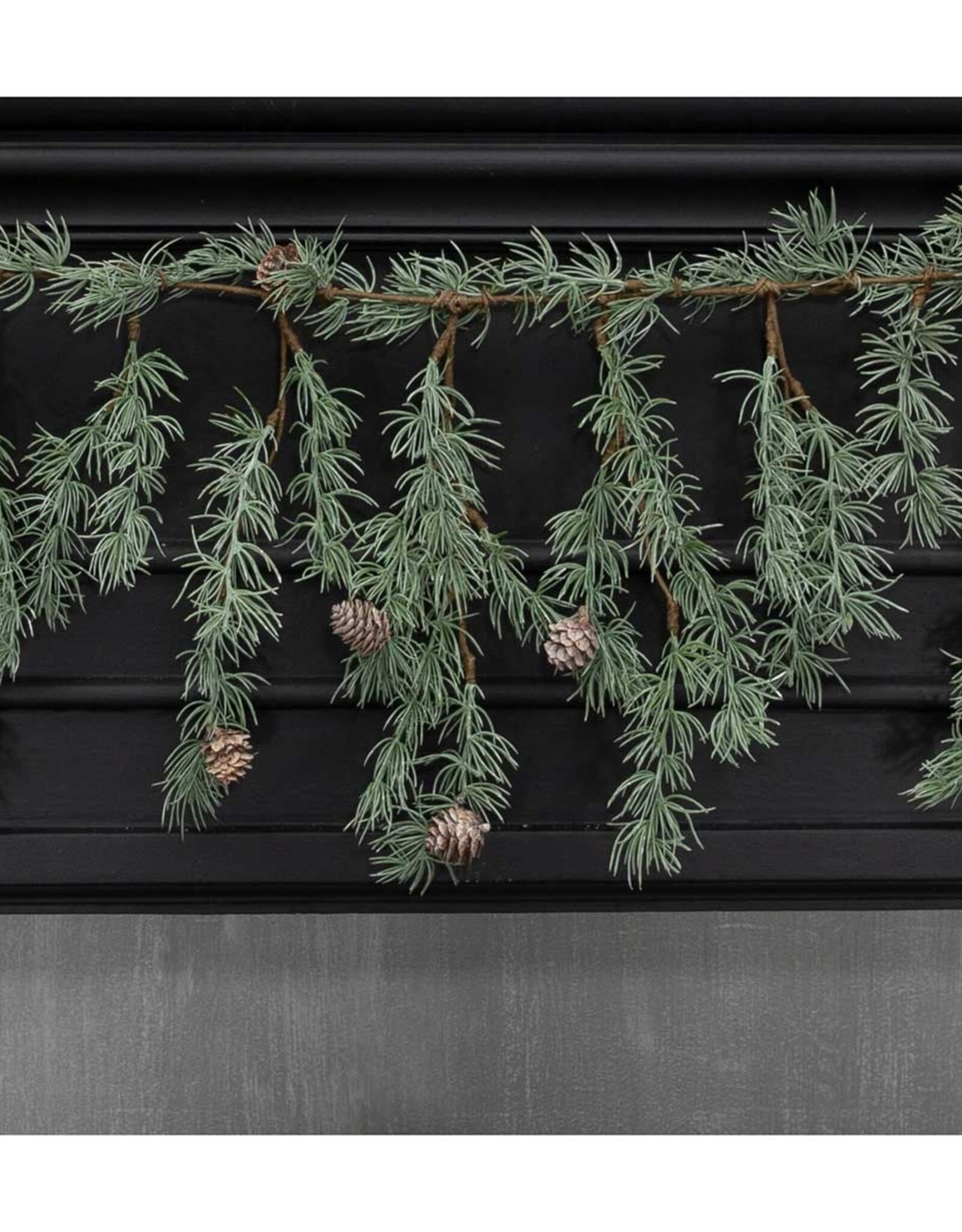 Meravic 68" Weeping Pine Garland with Pinecones