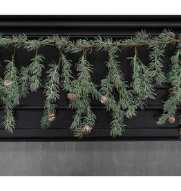 Meravic 68" Weeping Pine Garland with Pinecones