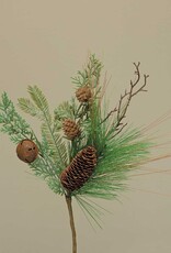 Meravic 15" Mixed Long Needle Pine Pik with Rusty Bells
