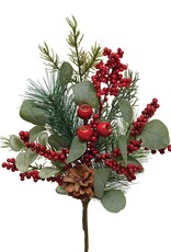 Meravic 18" Non-Pop Berry and Eucalyptus Mix Spray
