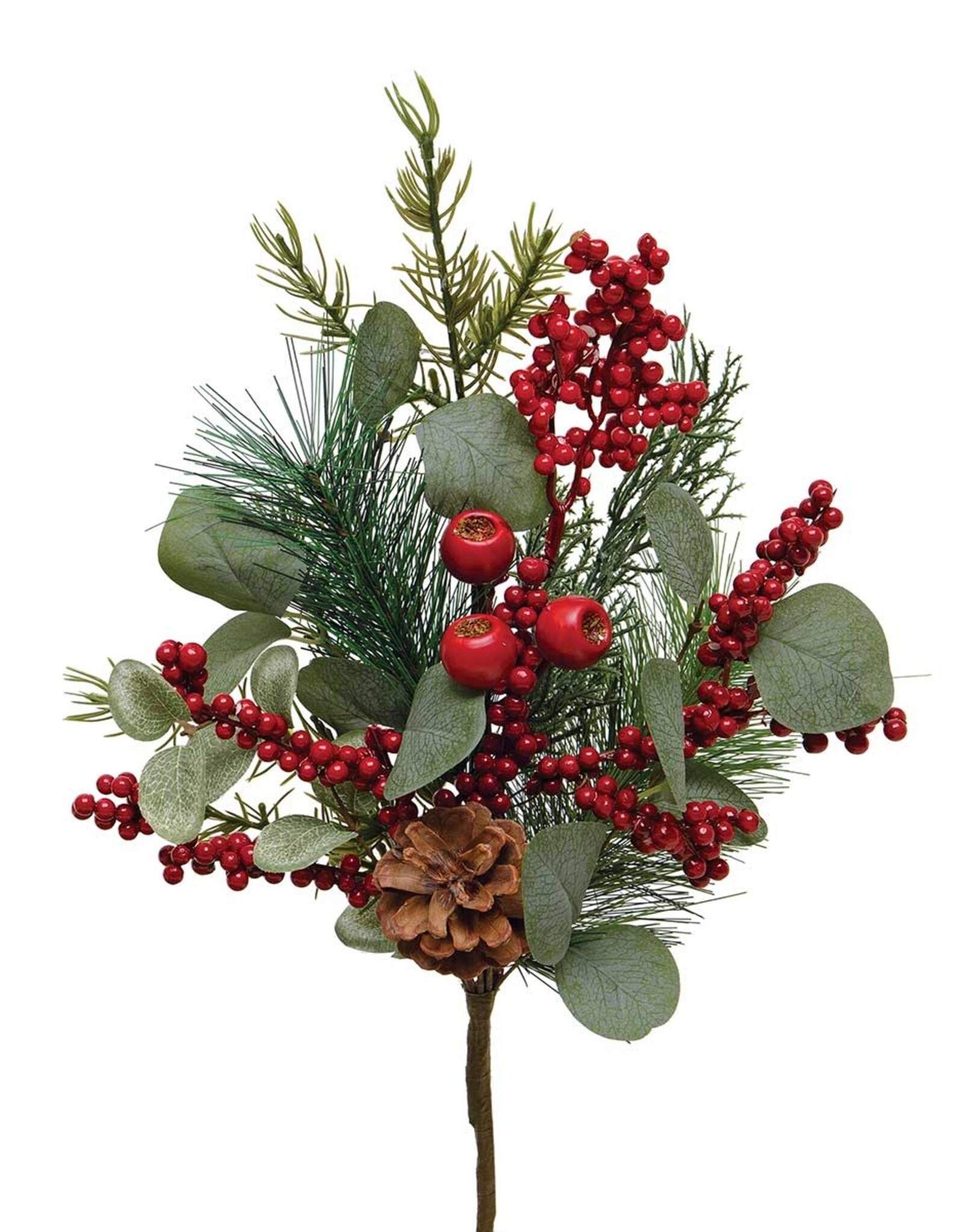 Meravic 18" Non-Pop Berry and Eucalyptus Mix Spray