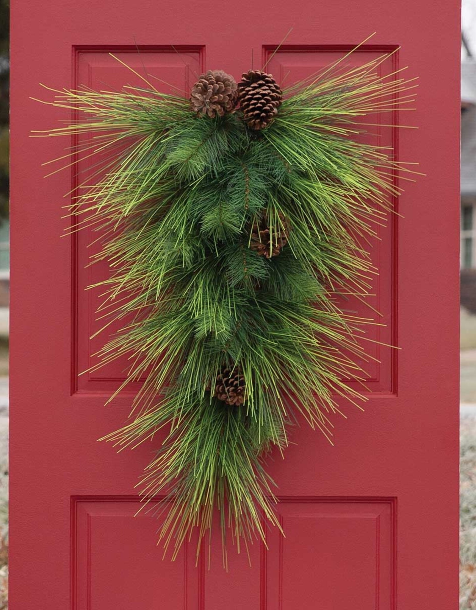 Meravic 33" Two-Tone Long Needle Pine Bough with Pinecones