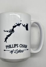 Melody Press Co. Lake Map Mug - Phillips Chain of Lakes
