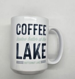 Melody Press Co. Coffee Tastes Better at the Lake Mug - Butternut Lake