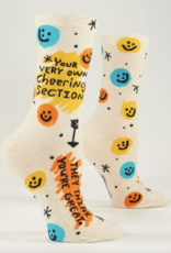 Blue Q Cheering Section Crew Socks