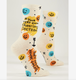 Blue Q Cheering Section Crew Socks