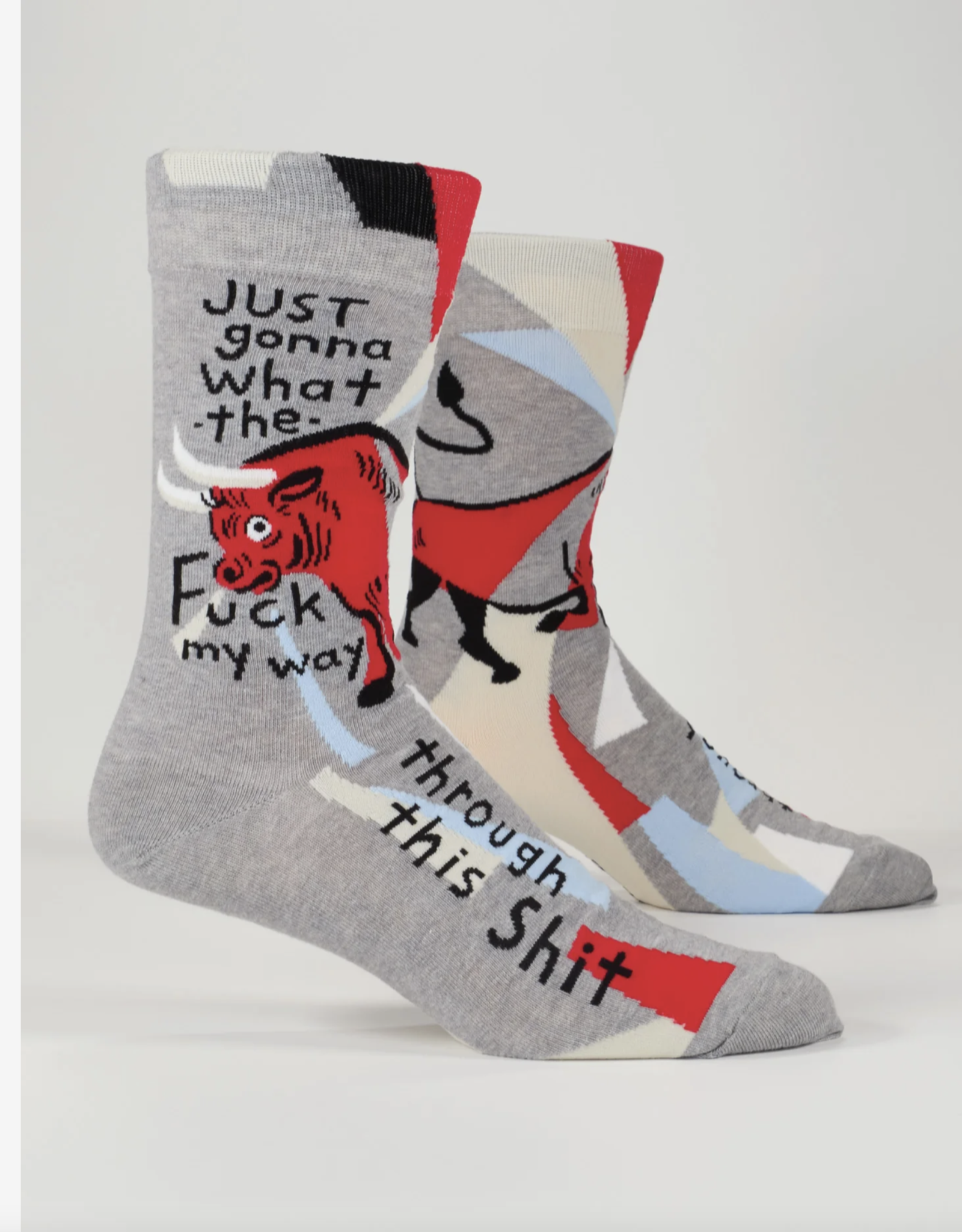 Blue Q WTF My Way Through Men's Socks