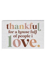 Sincere Surroundings Thankful Love Colorful Sign