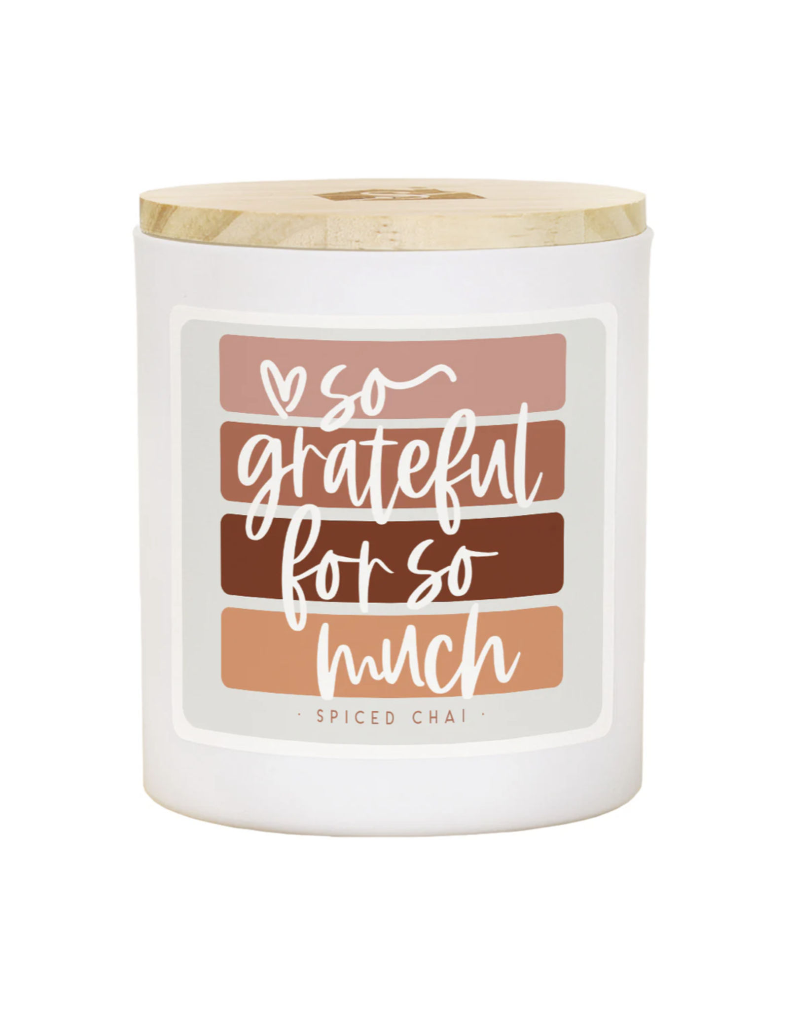 Sincere Surroundings So Grateful Stripes Candle (Chai)