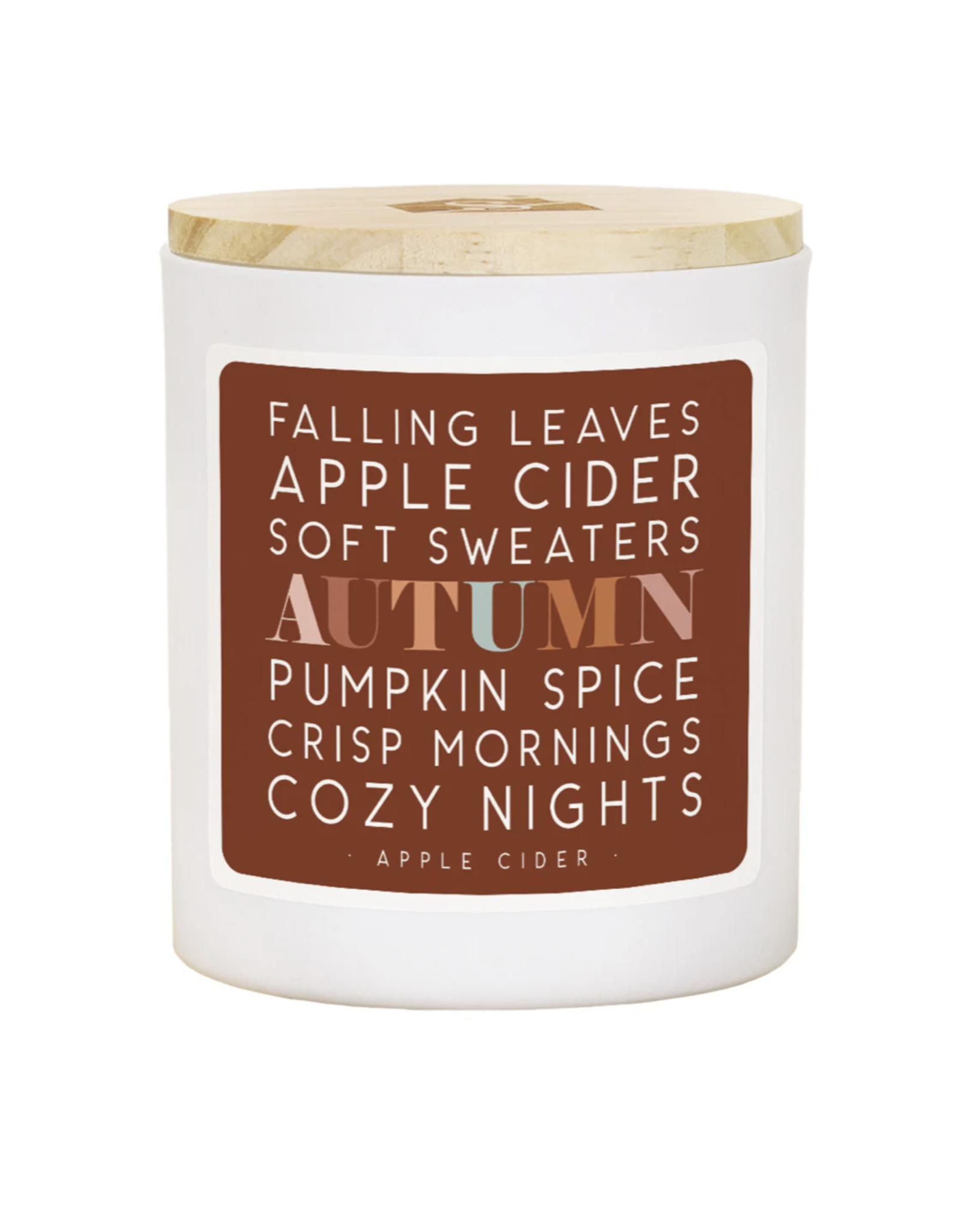 Sincere Surroundings Leaves Cider Sweaters Candle (Cider)