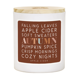 Sincere Surroundings Leaves Cider Sweaters Candle (Cider)