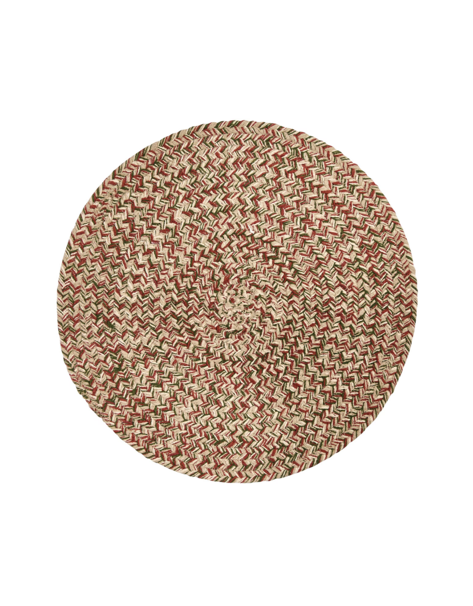 Park Designs Round Placemat - Spice Bin Braided Ginger 15"