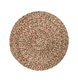 Park Designs Round Placemat - Spice Bin Braided Ginger 15"