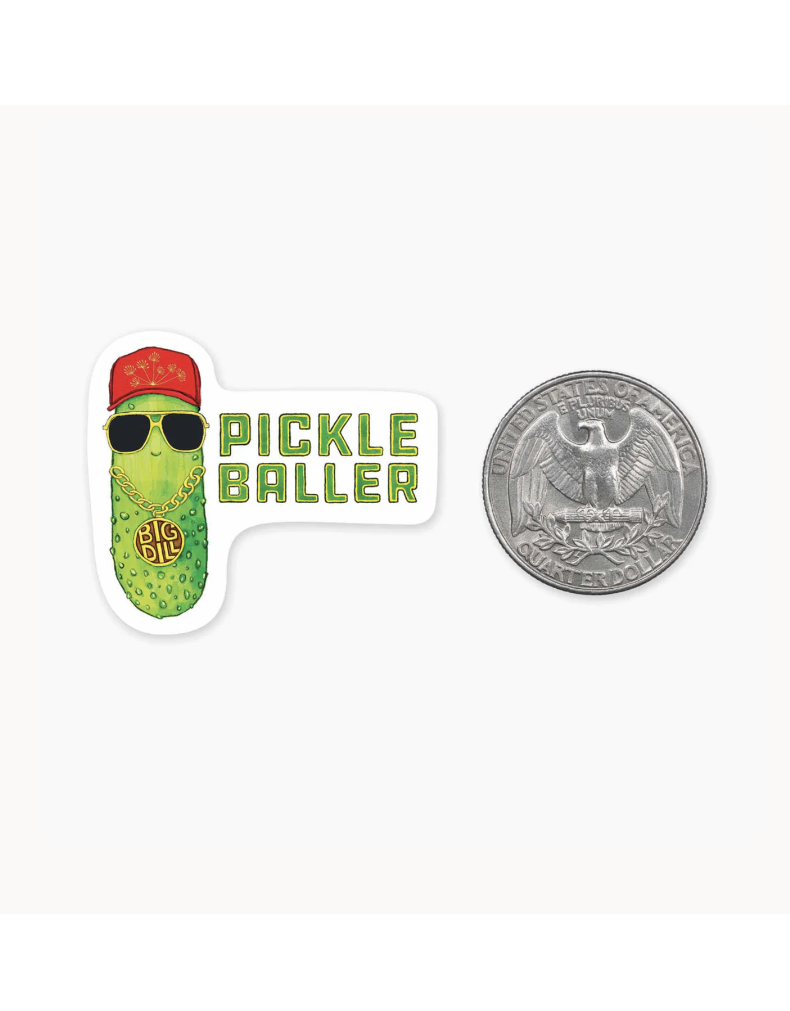 Nice Enough Pickle Baller MINI Sticker