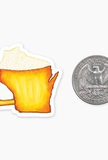 Nice Enough Wisconsin Beer MINI Sticker