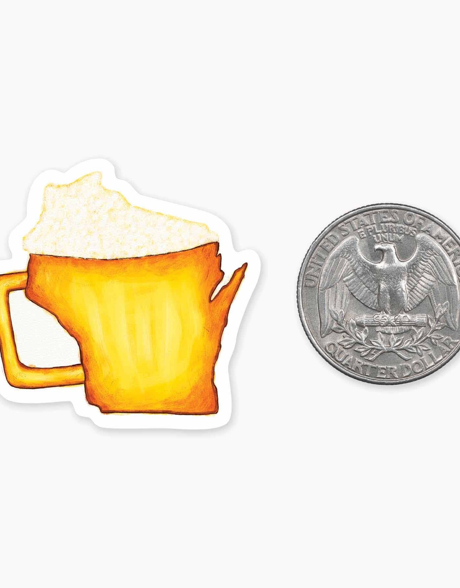 Nice Enough Wisconsin Beer MINI Sticker