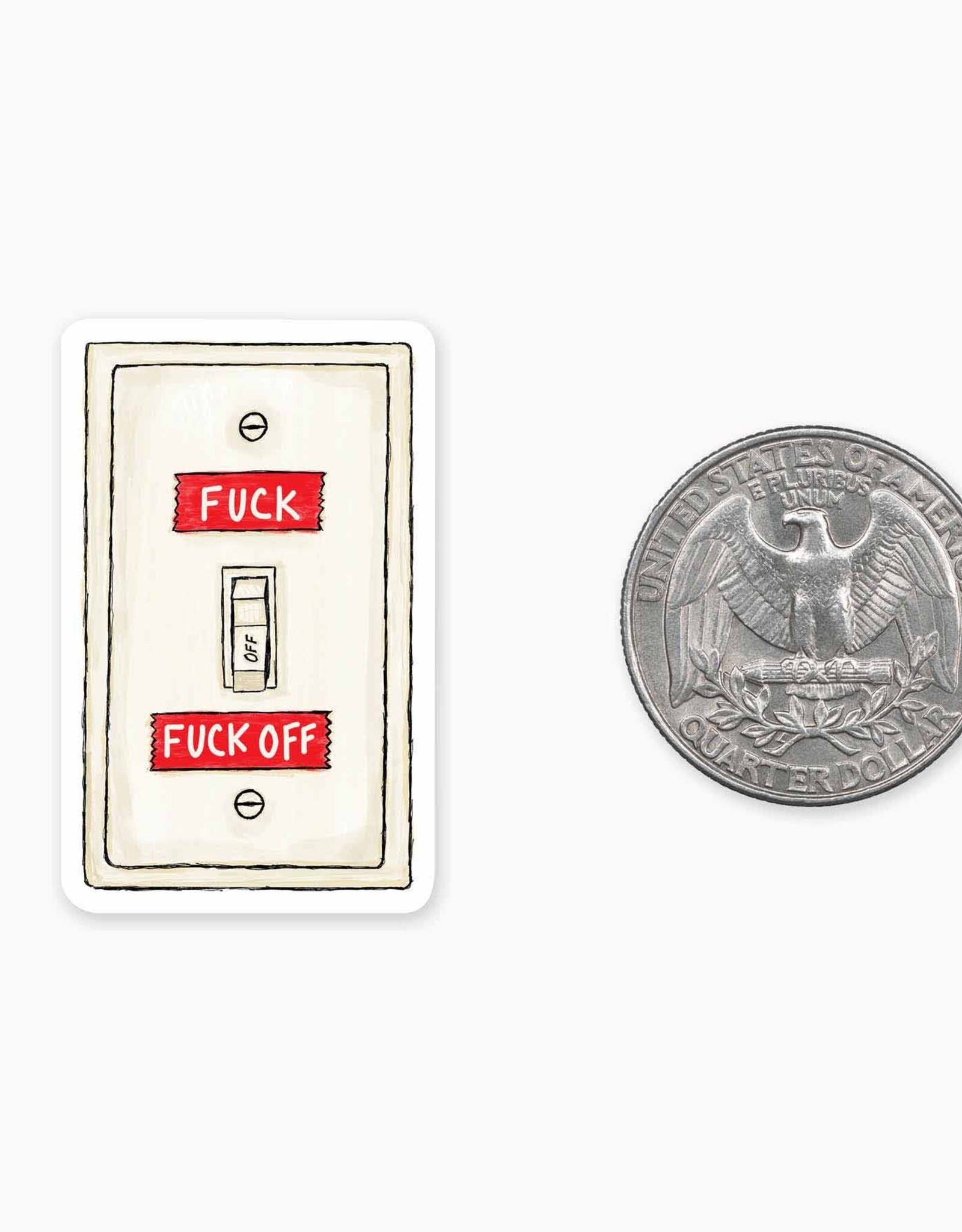 Nice Enough F*** On or Off MINI Sticker