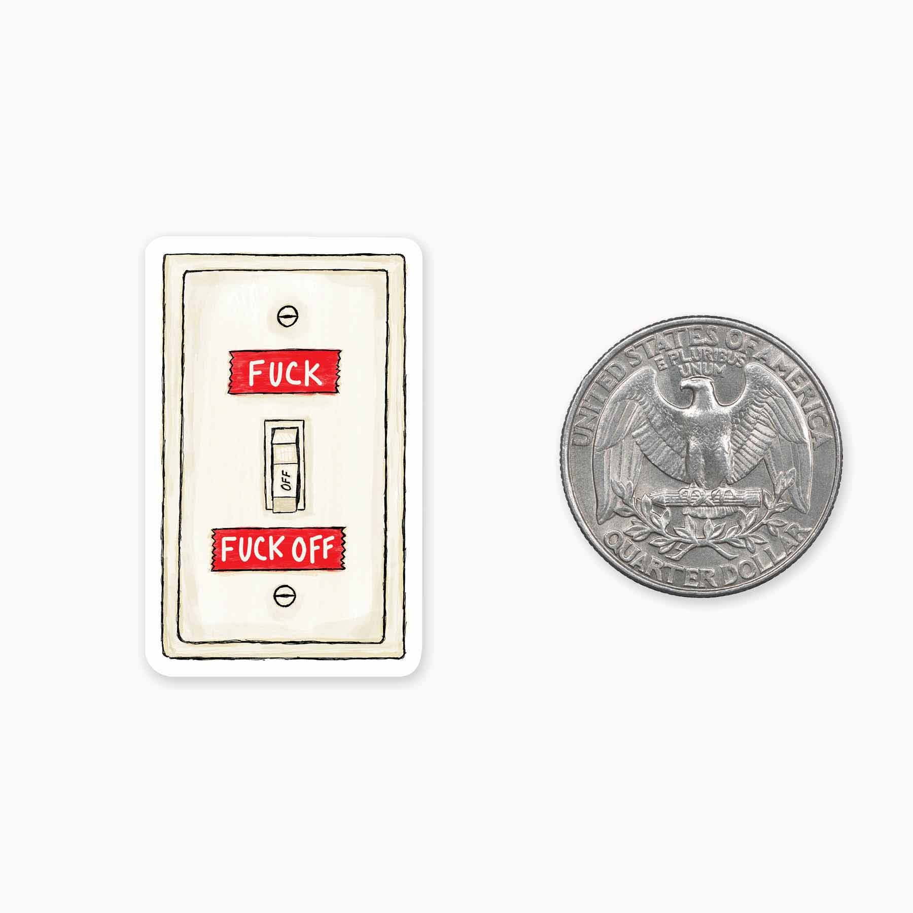 F*** On or Off MINI Sticker - Cabin Creations